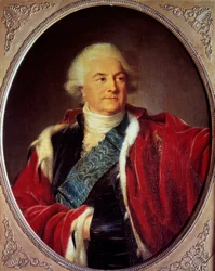 Porträtt av Stanislaus Auguste Poniatowski (1732-1798) Kung av Polen Målning av Marie Elisabeth Louise Vigee Le brun (eller Vigee-Lebrun eller Vigee Lebrun) (1755-1842) 1797 Sön. 0,93x0,74 m Versailles slottsmuseum