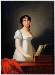 Porträtt av den italienska sångerskan Angelica Catalani, sent 1700- och tidigt 1800-tal