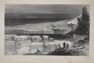 The Great Glacier of Humboldt, illustration från 