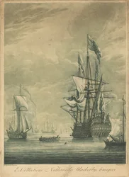 Fraktscen från Nathaniel Blackerbys samling, 1720-talet.