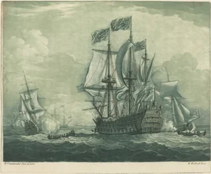 Fraktscen med krigsman, 1720-talet.