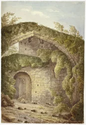 Interiör av Conway Castle
