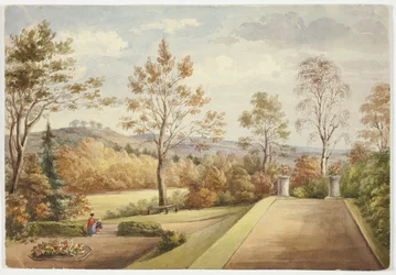Terrass på Wentworth Castle