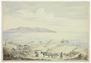 Utsikt över Dalkey från vägen