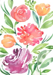 Vildblommor, 2018 (akvarell)