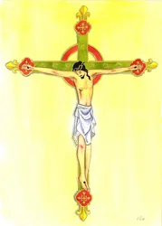 A Crucifix, 2001 (w/c på papper)