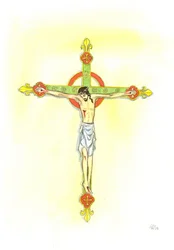 A Crucifix, 2001 (w/c på papper)