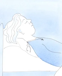 En trogen, ödmjuk person som har försökt att behaga sin Frälsare kan dö i frid och säga till sig själv: "Jag har försökt att leva som en god vän till Kristus, 2005 (akvarell på papper)