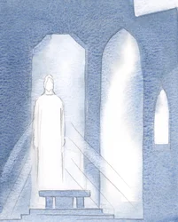 Alla goda ting och alla gåvor och kunskap i bön kommer till oss genom Kristus, 2000 (w/c på papper)