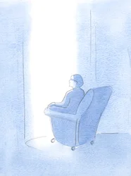 Kristus ledde plötsligt min själ in i den allra heligaste treenighetens liv, en plats för nåd och säkerhet, 2000 (w/c på papper)