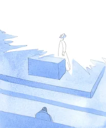 Kristus talade till mig från helgedomen, där han var närvarande i tabernaklet, 2004 (akvarell på papper)