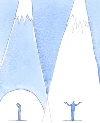 Gud vill att alla ska komma till insikt om sanningen: om meningen med livet och om hans kärlek till oss, uppenbarad i hans son Jesus Kristus, 2005 (akvarell på papper)