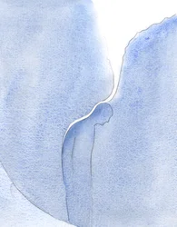 Hur förunderligt sänder vår välsignade frus bön ner en lysande ström av nåd, som en lugnande balsam, över en väntande själ i skärselden., 2001 (w/c på papper)
