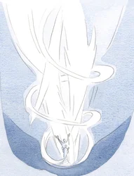 I nattvarden skyddar Kristus själen genom sin härlighet, 2000 (w/c på papper)