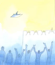 Det är kärleken till Gud som "räknas" i bön, 2003 (w/c på papper)