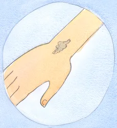 Precis som ett sår läkts med en beröring av god medicin, så kan synden fördrivas genom ånger, bekännelse och försoning, 2002 (w/c på papper)