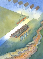 Precis som det är meningslöst att installera avloppsledningar om ett öppet avlopp får stå i närheten, 2003 (w/c på papper)