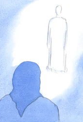 Ljus och nåd kan strömma överdådigt över min själ, från Kristus, när jag kraftfullt har kämpat mot frestelser, 2002 (w/c på papper)