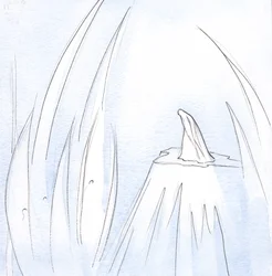 Vår välsignade fru ger all ära och tillbedjan till Gud, som varje varelse borde., 2001 (w/c på papper)