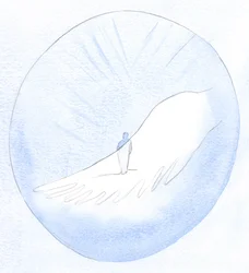 Att be våra böner och tro på dem beror på den Helige Andes agerande och är ett bevis på hans närvaro. Vi kan inte be en god bön utan honom, 2001 (w/c på papper)