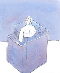 Vissa människor som lever i allvarlig synd söker medvetet njutning genom att skada andra, agerar som vilda djur eller snarare galna djur, 2004 (w/c på papper)