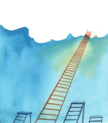 Den kristna vägen är som en stege till himlen, 2005 (akvarell på papper)