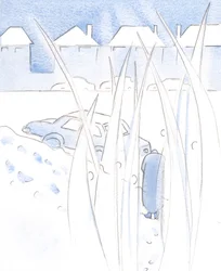 De heliga som tillber Kristus i hans heliga offer, vördar honom i hans sakrament, när han förs till de sjuka., 2000 (w/c på papper)