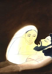 The Pieta, 2001 (w/c på papper)