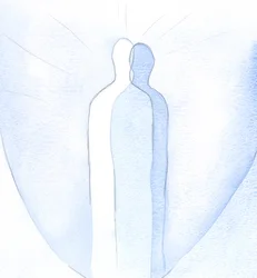 Den som verkligen älskar Kristus bör verkligen vara lik honom: som en spegelbild av Kristus, för andra, som återger Kristi omsorg och omsorg., 2001 (w/c på papper)