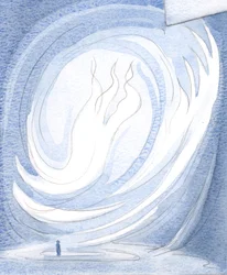 Den lovsång som erbjuds Fadern genom Kristus, i den heliga mässan, är lika härlig som den lovsång som tilldelas evigt i himlen, 2001 (w/c på papper)