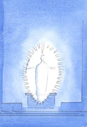 Åsynen av Kristi strålande och härliga närvaro var Faderns speciella gåva, för arbete och vittnesbörd, 2003 (w/c på papper)