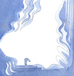 Genom Kristus når vi tröskeln till Guds treeniga härlighet, älska och tillbe Honom i självglömska, 2000 (w/c på papper)