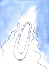 Sanningen attraheras av sanningen som en magnet, 2002 (w/c på papper)