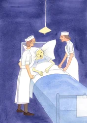 Unika individer, oavsett hur svaga de är, får aldrig behandlas som en olägenhet, eller bara föremål för medlidande, 2004 (w/c på papper)