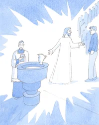 Vi måste förklara hur unik den kristna tron är och undvika "likgiltighet", 2005 (akvarell på papper)