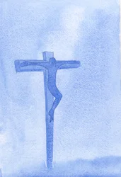 Vilket exempel på ödmjukhet gavs till oss av Kristus på Golgata, där vår Gud endast visade tålamod, kärlek och förlåtelse, 2001 (w/c på papper)