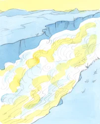 När vi ber till Kristus och även ber om hans Moder Marias och de heliga och heliga änglarnas böner, kan vi vara säkra på deras hjälp, 2003 (w/c på papper)