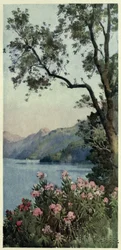 Lago di Como, Illustration från "De italienska sjöarna" av Richard Bagot