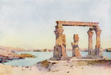 Kertassi-templet, Nubia (färg litho)