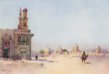 The Tombs of the Khalifas (färg litho)