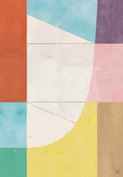 Mjuk geometrisk abstrakt konst