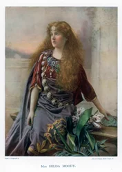 Hilda Moody, brittisk skådespelerska, 1901.