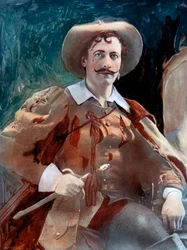 Lewis Waller i De tre musketörerna, c1902.