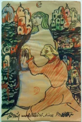 Jussuf modellerar sin mamma