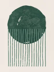 Mörkgröna minimalistiska former