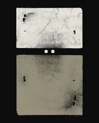 Abstrakt konst i ton-i-ton-stil med slitet utseende