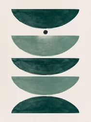 Grön geometrisk balans