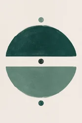 Grön geometrisk balans