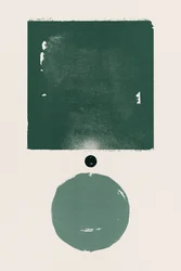 Minimalistiska gröna former