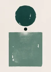 Lugn grön geometri
